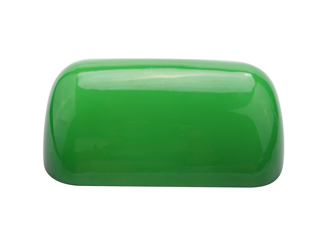 Abajur De Vidro Verde Para Luminária Banqueiro/cúpula Banqueiro-aquaforge