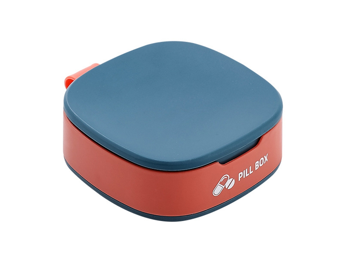 Mini Porta Comprimidos Quadrado Com 4 Compartimentos, Portátil, Para Organizar Pequenos Medicamentos, Comprimidos E Vitaminas. Aquaforge