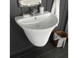 Vidaxl Lavabo Branco 56 X 48 X 42 Cm Cerâmica Vidrada