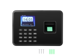 Máquina De Asistencia Biométrica Huella Digital 2.4" Tft Color, Grabadora De Tiempo, Software Gratis, 100‑240v, Plug Uk Negro