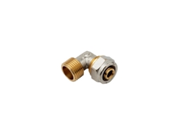 Cotovelo macho 1/2 para tubo de compressão multicamadas de 16 mm, sem necessidade de máquina de crimpagem, Suinga Gray