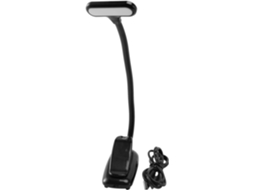 Luminária De Leitura Led Recarregável Com Clipe, 3 Modos De Iluminação, 9 Leds, Proteção Para Os Olhos, Até 40 Horas De