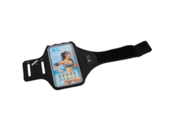 Braçadeira Esportiva Universal Com Orifício Para Fone De Ouvido Para Celulares De 6 Polegadas - Preta