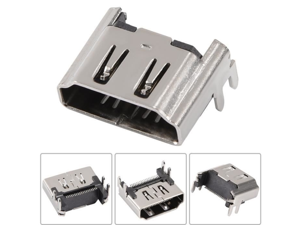 Porta fêmea hdmi soquete hdmi de alta definição, conector hdmi, para ps4 para placa-mãe ps4