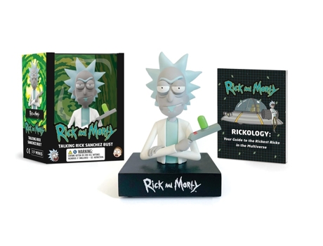 Livro Rick and Morty Talking Rick Sanchez Bust de Running Press (Inglês)