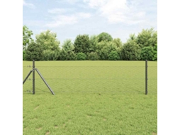 Vidaxl Cerca Hexagonal 0,5 X 100 M Pvc Cinzento