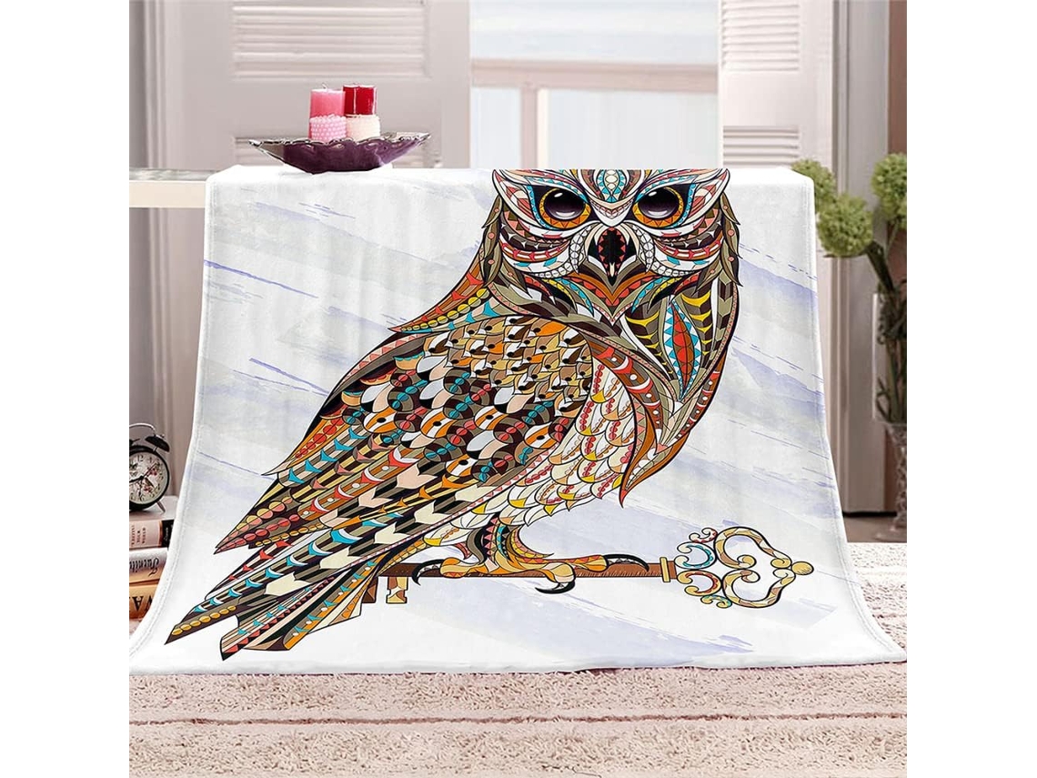 Manta de Lã Fansu Estampa Animal 3d Microfibra Quente e Macia Ideal para o Inverno Perfeita Cama Ou Sofá Adequ