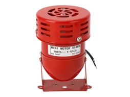 Yhl-campana De Alarma Industrial De Motor Rojo Acero Mini Claxon Sirena Buzzer Sonido Para Coches Ac110v