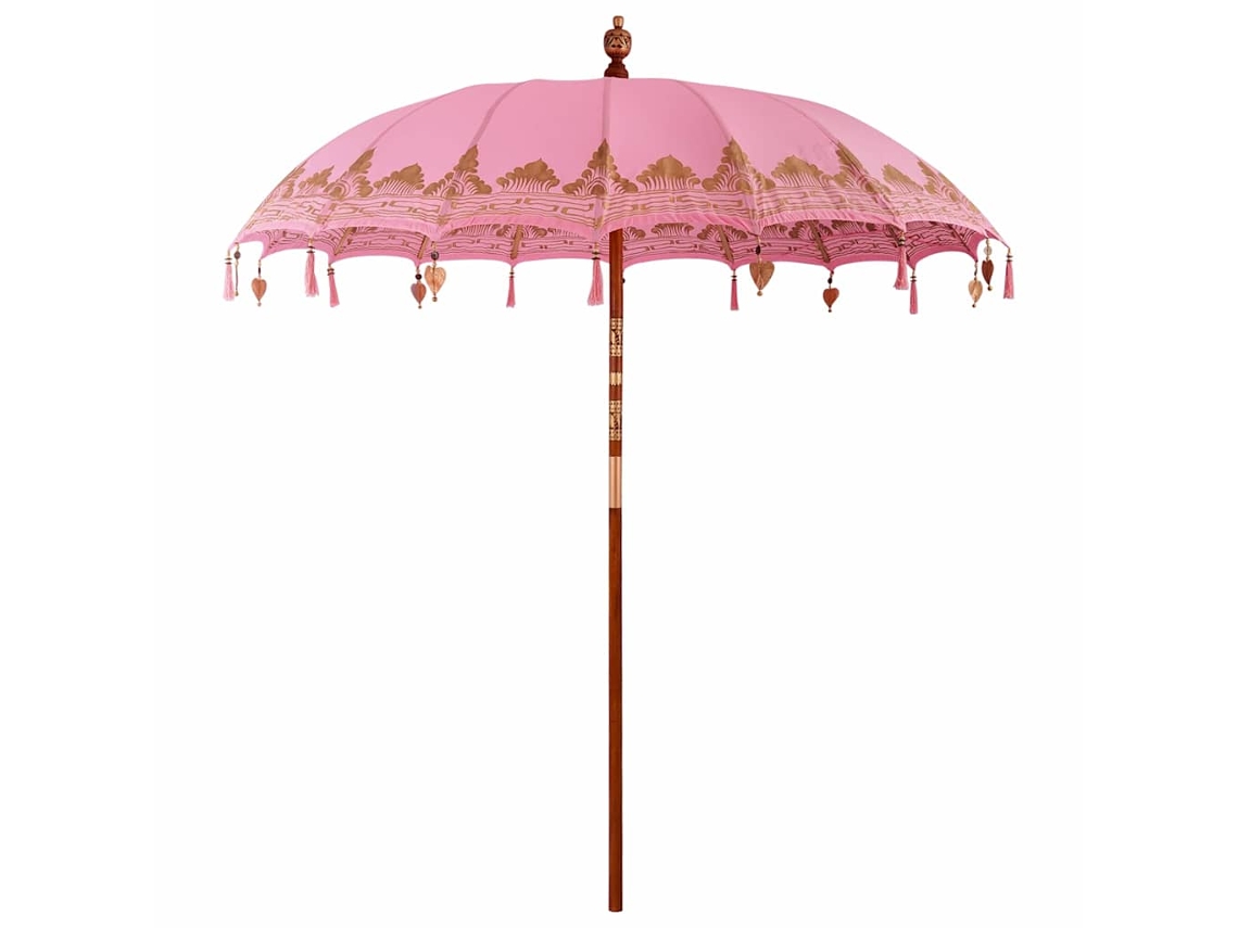 Parasol Balinês Rosa 215 X 215 X 260 Cm MAISON EXCLUSIVE