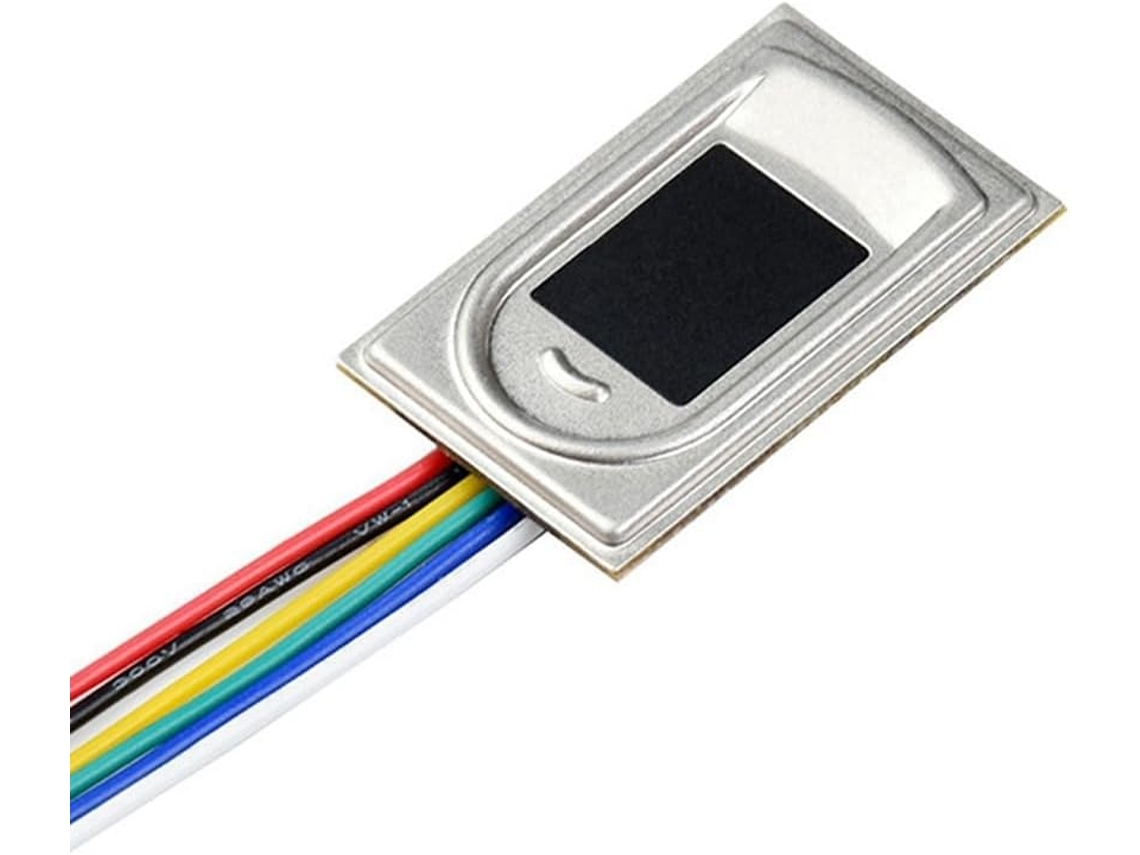 Sensor De Impressão Digital Capacitivo Com Módulo De Comunicação Uart Integrado E Tela Sensível Ao Toque Quadrada.