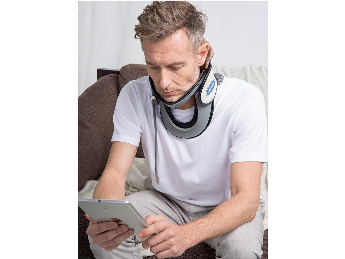 Leamai tracionador cervical inflável, para alívio de dor, portátil | S/MARCA