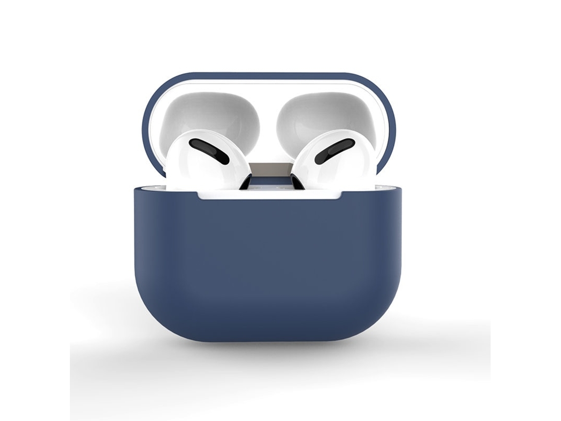 Capa Zruxe Para Apple Airpods 1/2 Silicone Soft Case Azul (proteção Contra Impactos, Suporta Carregamento Sem Fios)