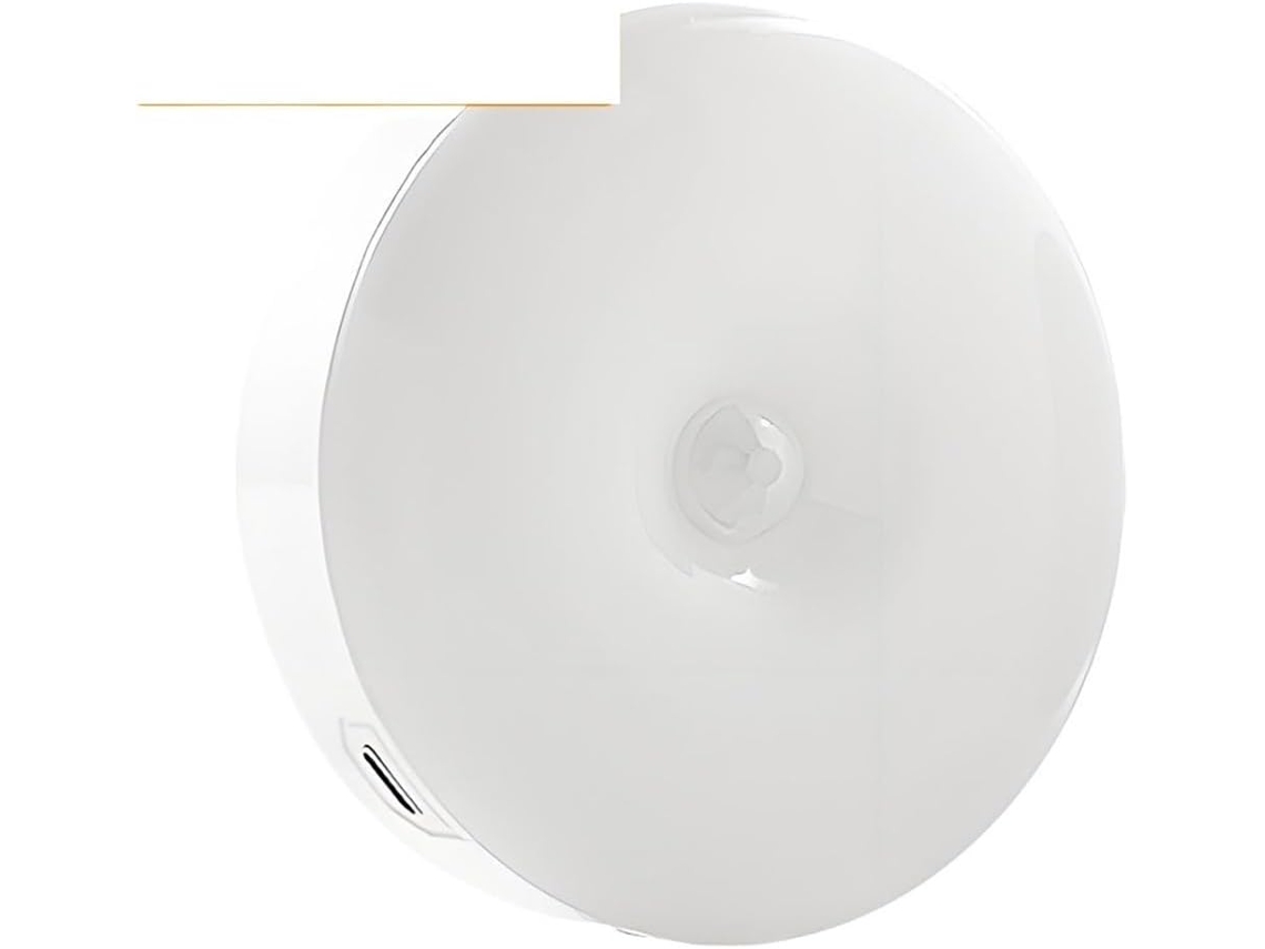 Luz Noturna Led Inteligente Com Sensor De Presença Sucção Magnética