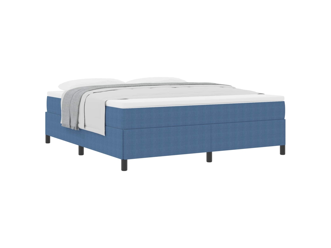 Cama Box Azul 180 X 200 Cm Veludo MAISON EXCLUSIVE