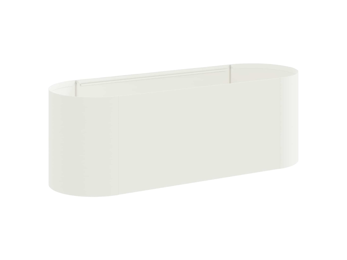 Vidaxl Cama De Jardim Elevada Branco 120 X 40 X 40 Cm