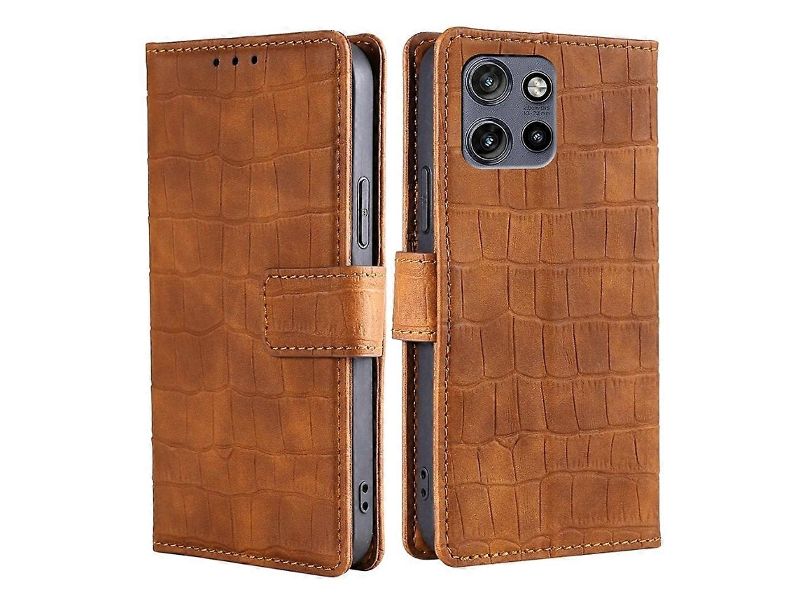 Capa De Couro Com Fecho Magnético Skin Feel Crocodile
