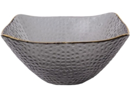 Chapéu Quadrado Elegante Com Aba Dourada Em Vidro Transparente - Design Multiuso