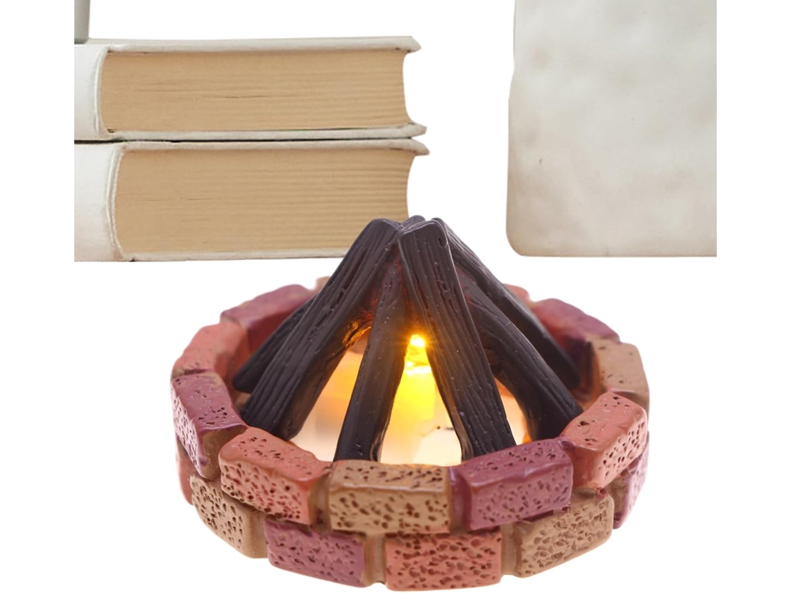 Luminária Noturna Em Miniatura De Resina Para Uso Interno Com Base