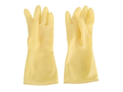Luvas De Lavar Louça De Borracha De Látex (resistentes A Ácido E Alcali, Grossas E Duráveis)