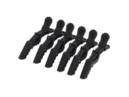 6pcs Prendedores De Cabelo Gatorade Para Salão Antiderrapante Acessorios De Cabelo Estilo Profissional (preto)