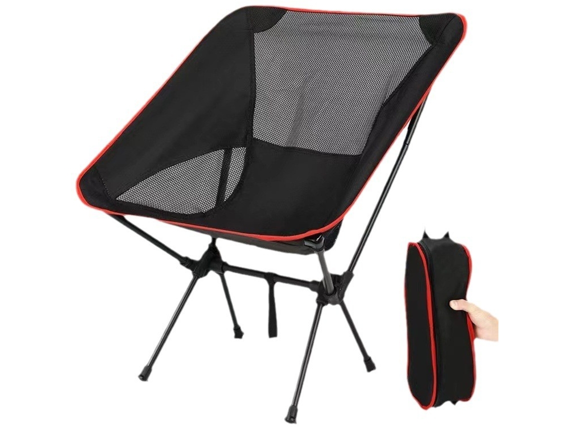 Cadeira de Camping AQUAFORGE, dobrável, com encosto, para pesca, praia, piquenique