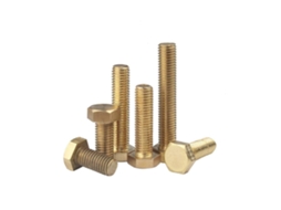 Parafusos Sextavados Cobre, Sextavados, Latão - M8*30 4 Peças