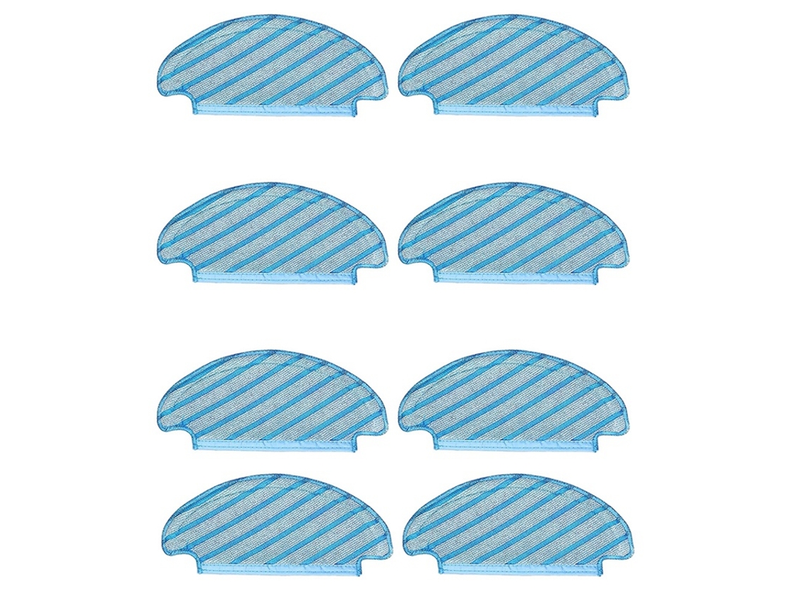 6 peças de substituição panos esfregão almofadas limpeza para ecovacs deebot ozmo t8 aivi t8 max pano limpeza lavável a vácuo