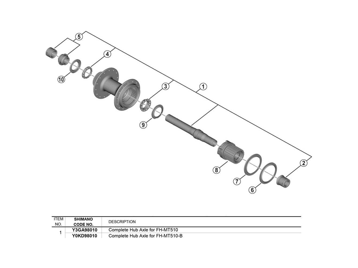 Shimano Deore Wh-Mt501 Rear