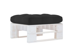 Vidaxl Otomano De Paletes Para Jardim Pinho Impregnado Branco