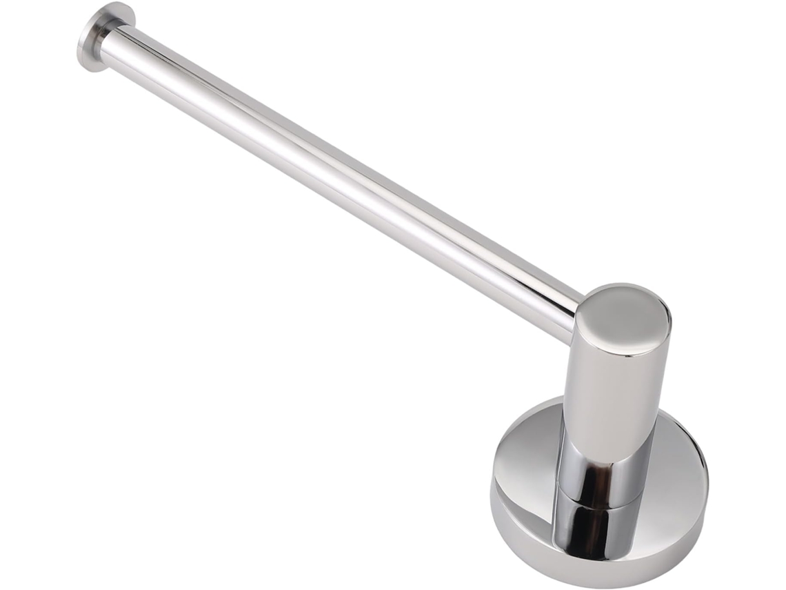 Suporte De Parede Em Aço Cromado Para Rolo De Papel Higiênico E Toalha De Cozinha. Gokoco
