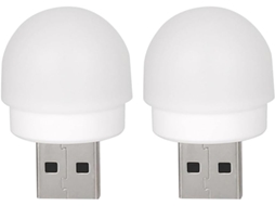 Conjunto De 2 Luzes Noturnas Usb Para Abajur Cabeceira Led, Luz