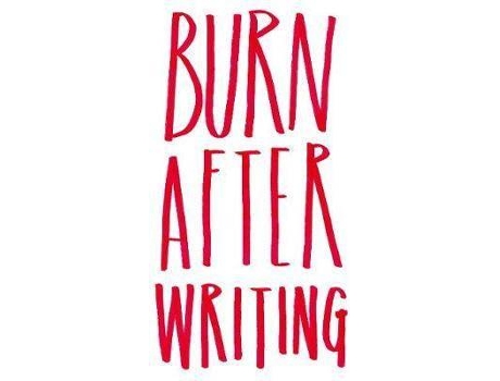 Livro Burn After Writing De Sharon Jones