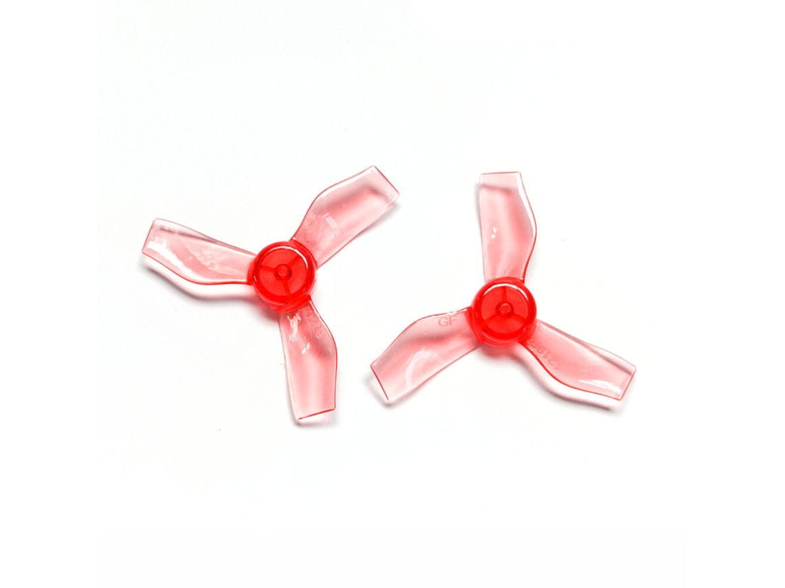Transparente Vermelha 4 Hélice Gemfan 1219 3 Pás 1.2x1.9x3 31mm Furo 1mm Drone Fpv Brushless 0703 1103 MDUG
