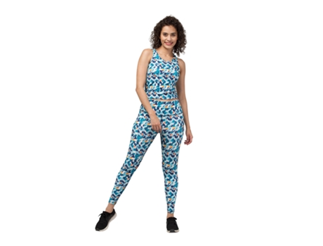 Calça legging feminina Ultimate Garb Ug Magpie de poliéster multicolorida (GG)