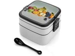 Lancheira Bento De Frutas Grande Capacidade, Dupla Camada, Empilhável, À Prova De Vazamentos, Para Adultos, Desmontável
