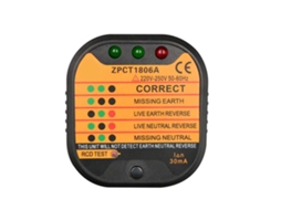 Testador De Tomadas Com Rcd E Luz Indicadora