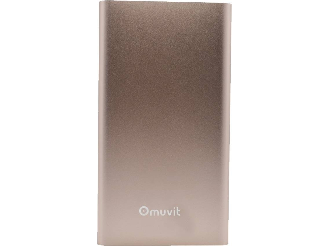 Powerbank MUVIT MUCHP0087 (5000 mAh - 1 USB - 1 Micro-USB - Rosa)