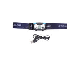 2026 lanterna Frontal Usb Recarregável Impermeável com Sensor Luz Alta Brilho para Exterior Preto