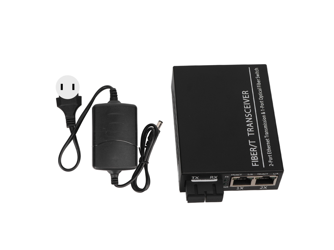 Conversor Óptico-elétrico (ethernet 10/100 Tx1310nm De Fibra Dupla Monomodo)