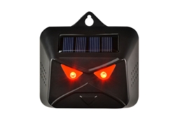 Bateria de Painel Solar Multi-Silício Dupla Alimentação Repelente de Animais Cachorro Pássaro Luz Led Vermelha Dispositivo de Dissuasã