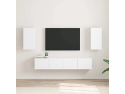 Vidaxl Armário De Tv De Parede 2 Pcs Branco 30 X 31 X 60 Cm