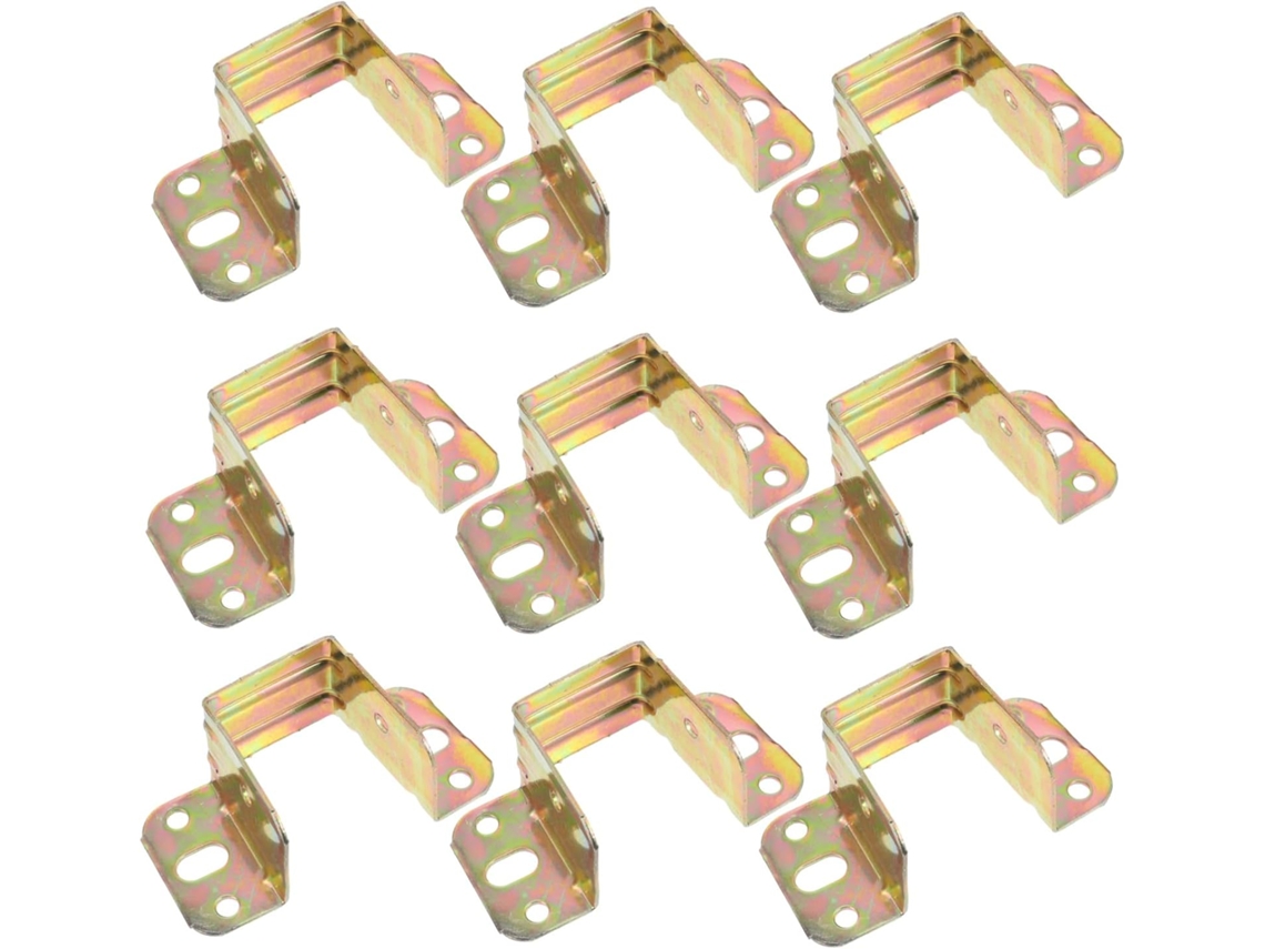 10 Peças Suportes De Para Fixas Cama Em Ferro Com Dourado Fixação Da