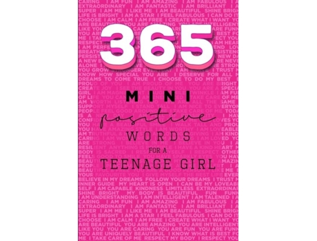 Livro 365 Positive Words for a Teenage Girl Mini Edition Pink de Valastro, Rebecca Dorothy et al. (Inglês)
