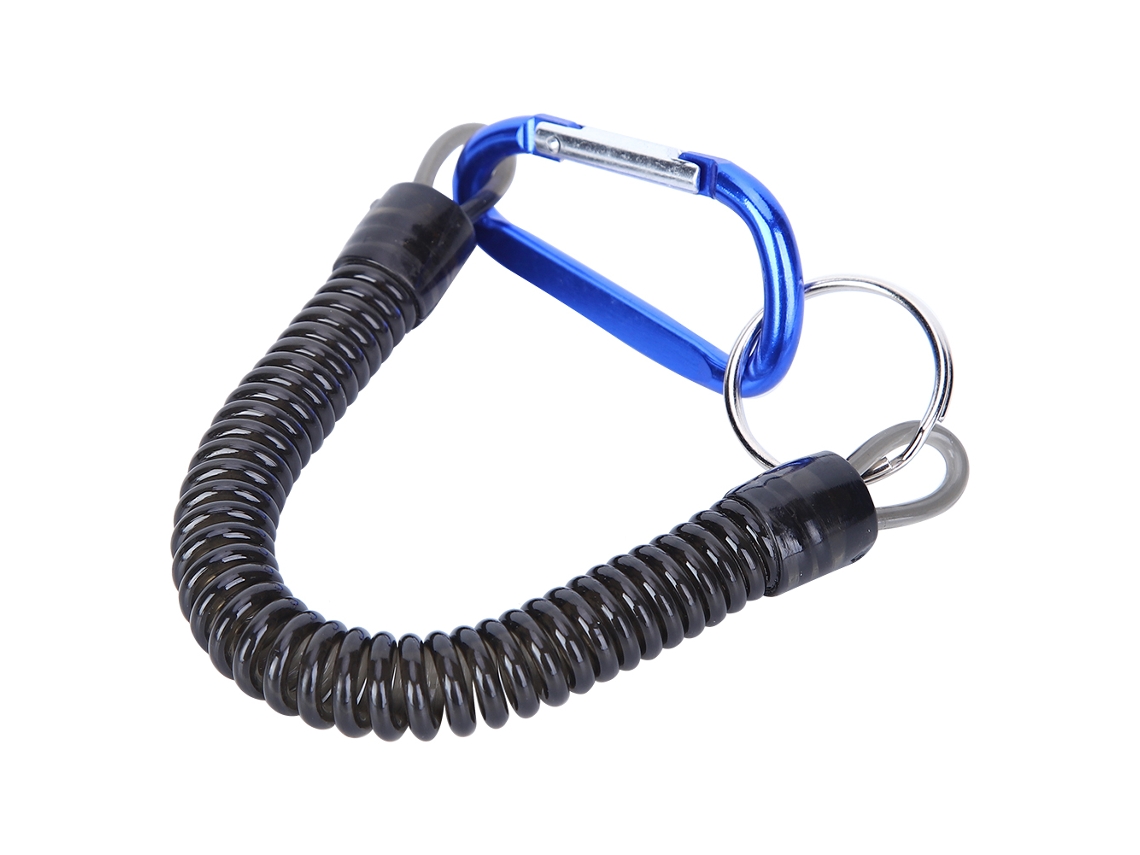 Corda Antiperda com Mosquetão Azul 90cm