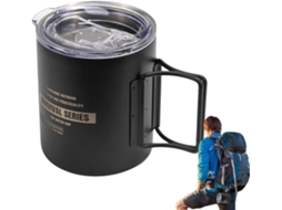 Caneca De Camping Em Aço Inoxidável, Caneca De Camping Em Aço Inoxidável | Caneca Para Suco Com Alça Gokoco