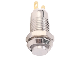 Interruptor de Botão Metal 8mm À Prova D'água Auto bloqueio