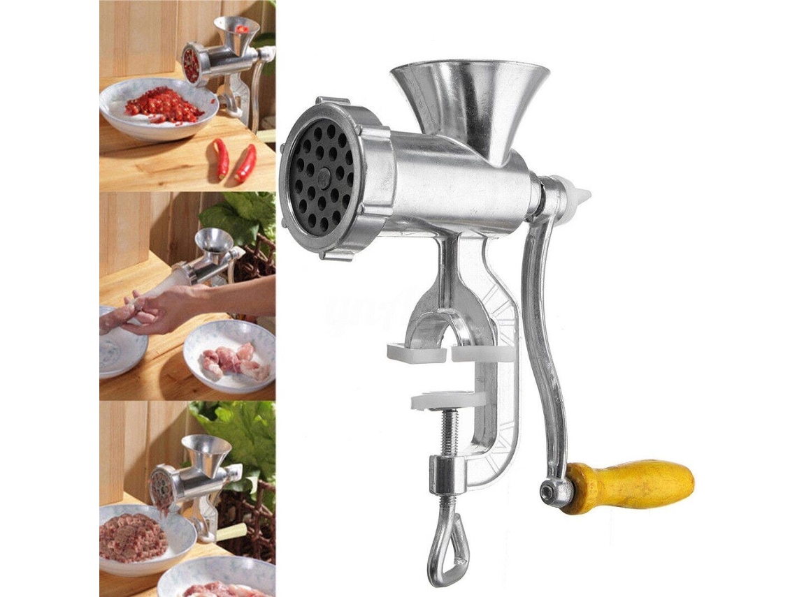 Moedor de alimentos AQUAFORGE manual, aço inox, amassador de batatas