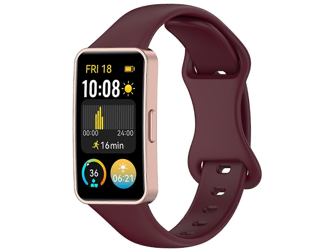 Pulseira De Silicone Fina Com Fecho Reverso Para Huawei Band 9/8