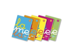 Pacote De Papel Caderno Caderno Editorial Lamela 06a4p02 Conjunto De 5 Cadernos A4 C 2,5 50 Folhas Pp 90 G. Brilvibera