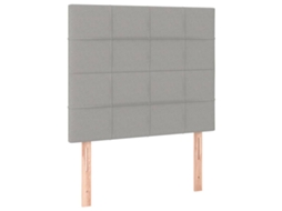 Cabeceira Cinza Claro 90x5x118/128 Cm Tecido MAISON EXCLUSIVE
